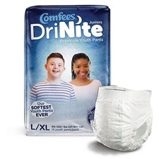 Comfees DriNite Juniors Absorbent Underwear, Large / Extra Large CS/52 