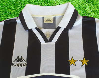 イタリアサッカー協会公認日本オリジナルKappa F.C. JUVENTUS JUVENTUS FC 1994-1995 SERIE A & COPPA ITALIA CHAMPION HOME KAPPA
