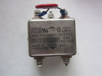 Corcom 20K6 F7167 20A 120/250V EMI Filter, Used | eBay