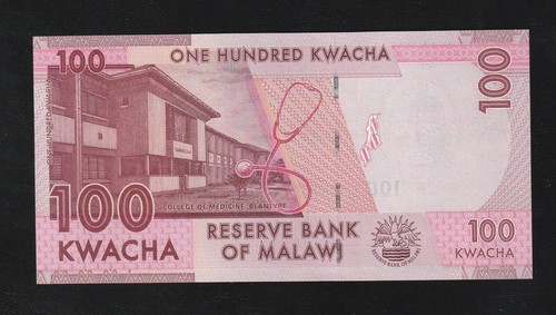 Malawi 100 Kwacha 2020 P 65 UNC - Foto 2 di 2