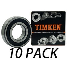 NEW 10PACK TIMKEN 6206-2RS 30X62X16MM Double Rubber Seal Bearings USA Brand