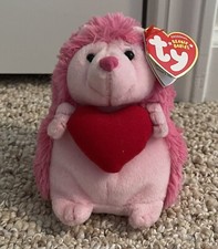 Ty Beanie Baby  Smitten the Valentine Hedgehog  Retired