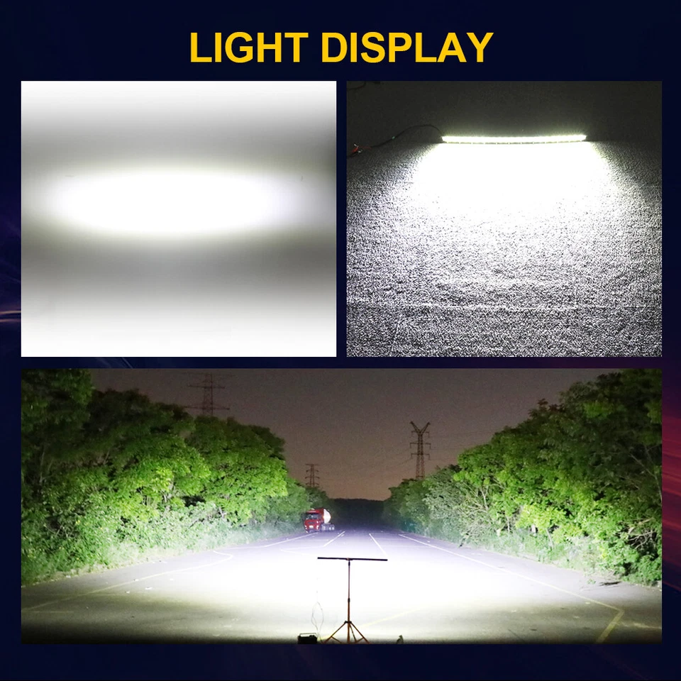 Barra de luz LED curva de 50" superior techo Ford Ranger 93-11 + kit de cables de montaje 52"" Foto 2 de 4