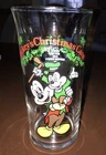 Vintage Disney Mickey's Christmas Carol Glass Mouse Morty  Coke 1982 13 oz