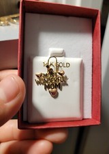 14k Solid Gold BEATIFUL Mom Pendant