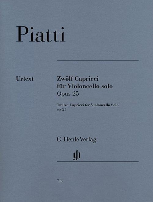 Piatti, Alfredo - 12 Capricci Op. 25 Für Violoncello Solo Alfredo