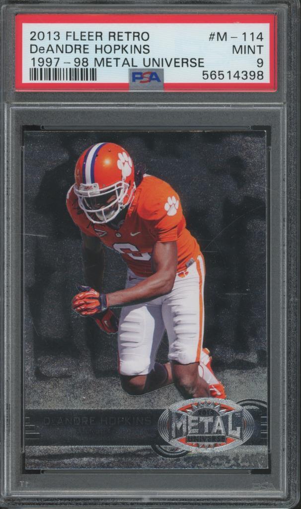 DeAndre Hopkins Fleer Retro 1997-98 Metal Universe #M114 Precious Metal Gems Red