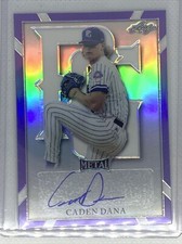 2021 LEAF PERFECT GAME METAL PURPLE REFRACTOR CADEN DANA AUTO #21/25