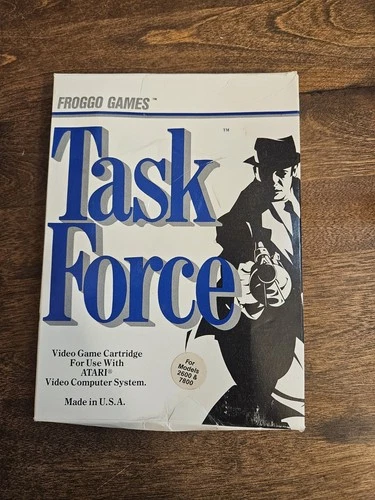 Task Force for ATARI (Froggo Games, 1983) Game w/Box And Original Receipt