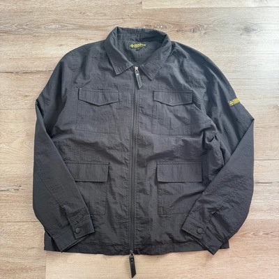 Terrace Cult Black Overshirt Zip Up Jacket Size XL