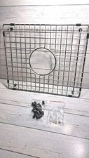 Sink Bottom Grid 13" X 15-1/2" Centered Drain with Corner Radius 3/8", Sink...
