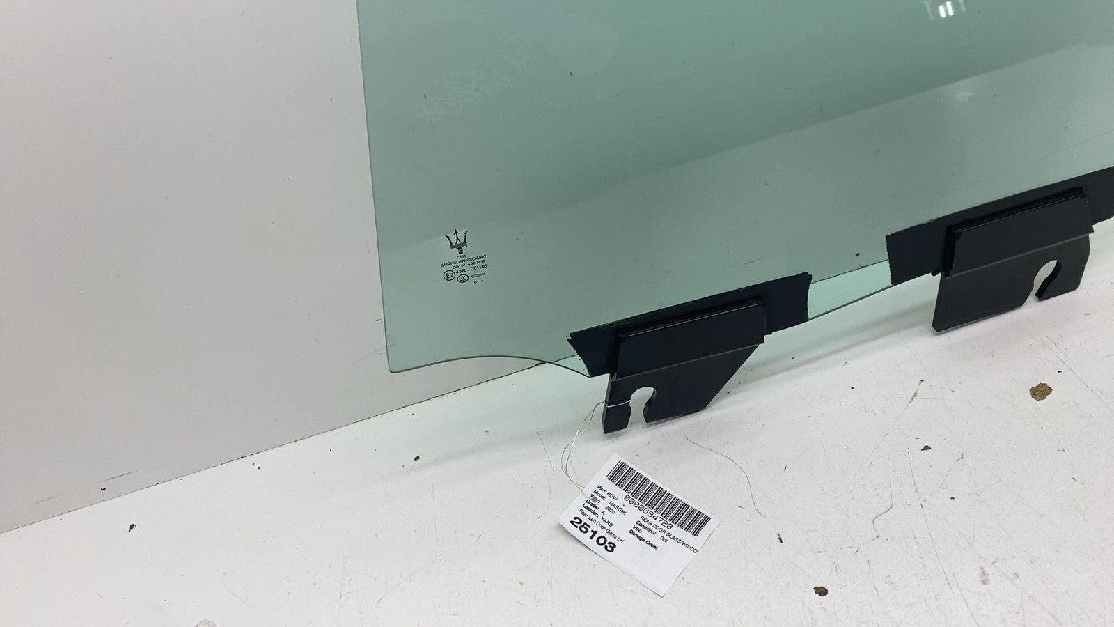 ⭕ 2014-2022 Maserati Ghibli Rear Driver Side Door Window Glass Left Assembly OEM