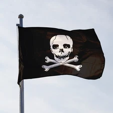 AGAS MFG Jolly Roger Pirate Flag – Multi variation - Durable Flags
