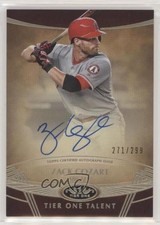 2019 Topps Tier One Tier One Talent Auto 271/299 Zack Cozart #TTA-ZC Auto 6fs