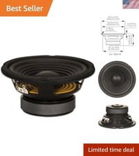 Goldwood Sound 6.5" Woofer Replacement 180W, Poly Cone Design, Bass Boost
