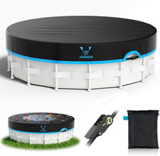 16 Foot Round Winter Pool Cover Upgraded Seamless Side Design With Ratchet Tie
