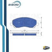 GNC P1220 BremsbeläGe Vorne Set FüR Mitsubishi Lancer Viii Galant VII IX 96-