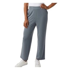 NWT 32 Degrees Cool Womens XL Blue Lyocell Blend Pull On Straight Leg Pants Soft