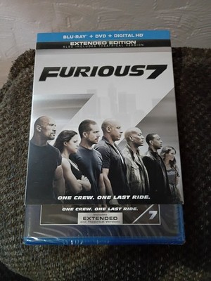 Furious 7 Extended Edition Blu-ray Digital HD DVDs
