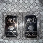 Two one ounce Silver bars silvertowne  prospector