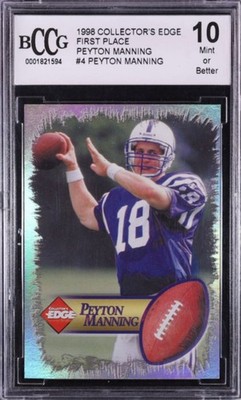 Peyton Manning 1998 Collector's Edge First Place #4 (Beckett 10)