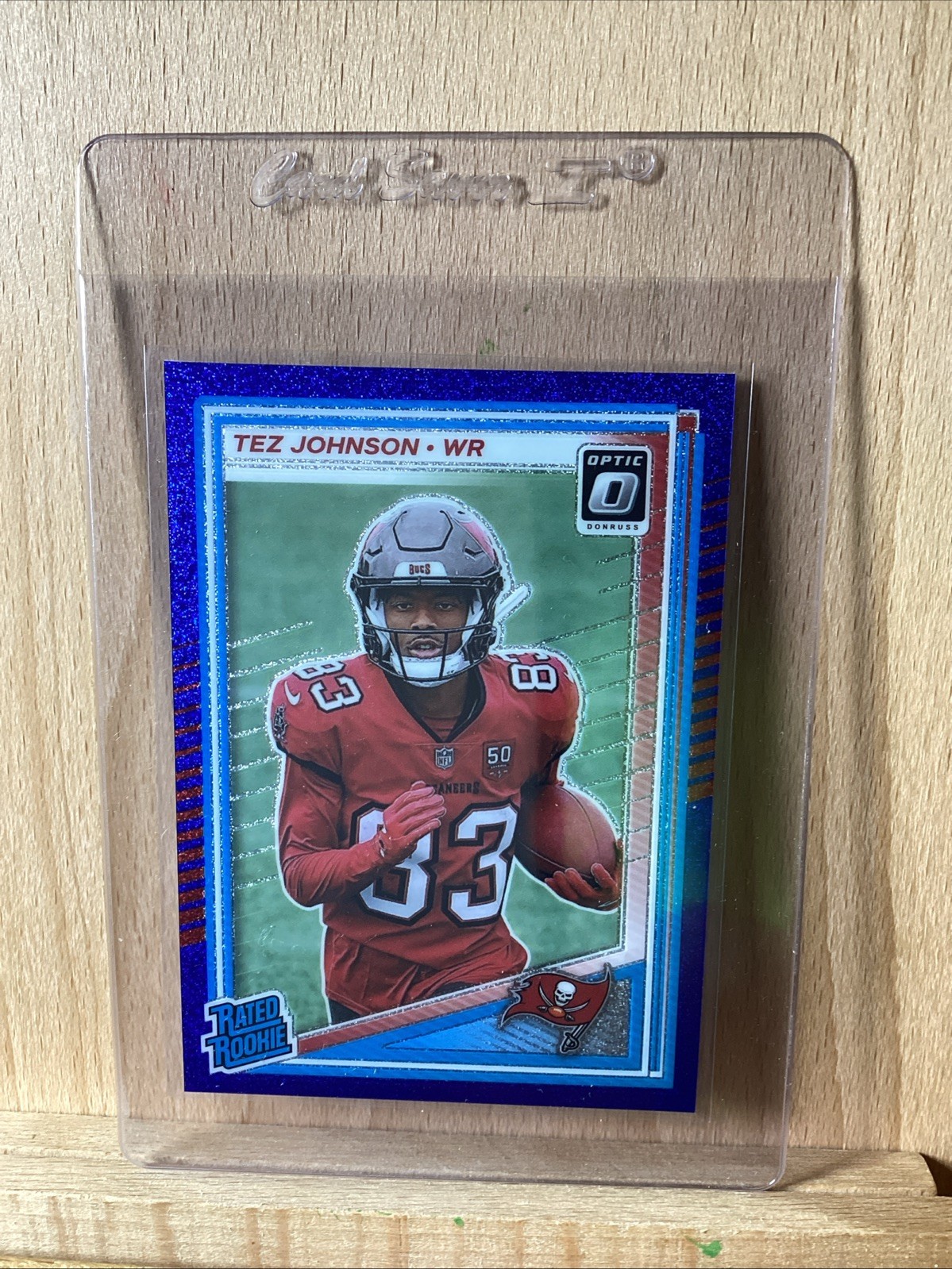 2025 Donruss Optic #231 Tez Johnson Blue Glitter