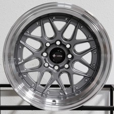 4-new 15 Vors Vr7 Wheels 15x815x9 4x108 00 Gun Metal Rims 73.1