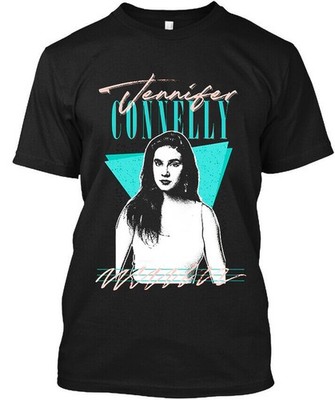 New Jennifer Connelly American Actress Retro Graphic Vintage Logo T-Shirt S-5XL
