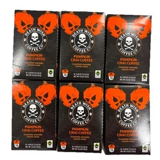 6pk Death Wish Coffee Co. Limited Ed Pumpkin Chai Ground Coffee Pods 10ct 6/2025