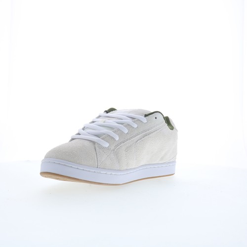Chaussures baskets homme DC Net SE DC03260101-OWHGRN en daim blanc inspirées du skate - Photo 4/8
