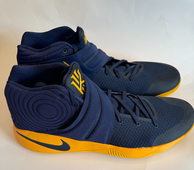 Nike Kyrie 2 Cavs Basketball Shoes Midnight Navy Yellow Men's Size