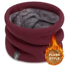 Winter Neck Warmer Scarf Face Cover Warm Knit Collar for Men Women Ski Run UK