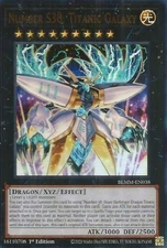 Yugioh! Number S38: Titanic Galaxy - BLMM-EN038 - Ultra Rare - 1st Edition Near 