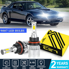 For 1999-2004 Ford Mustang LED Headlight Bulbs High/Low Beam Bulbs Kit 2x White