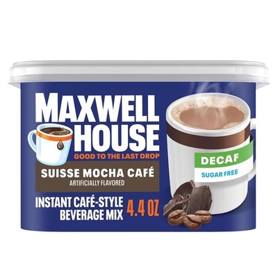 Instant Cafe Style Beverage Mix Sugar Free Decaf Suisse Mocha