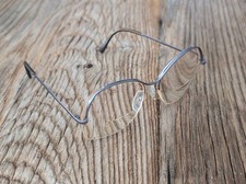 Vintage Logo Paris Eyeglasses Frames Mod 110 Silver Tone Half Rim 53-16 135