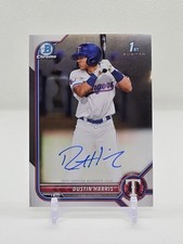 Dustin Harris Bowman Chrome 2022 Auto
