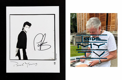 PAUL YOUNG signed 8x10'' PHOTO No Parlez EVERYTIME YOU GO AWAY proof coa