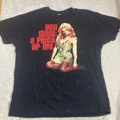 Britney Spears You Want A Piece of Me Tour 2009 Concert T-Shirt 2XL Speckled
