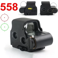 558 Red Green Dot Reflex Sight Scope Tactical Holographic Hunting for 20mm Rail