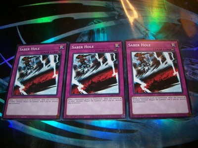 3x Saber Hole 1st Edition Common L26D-ENX27 Yu-Gi-Oh!