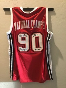 Autographed National Champion UNLV Rebels Jersey, COA by Beckett