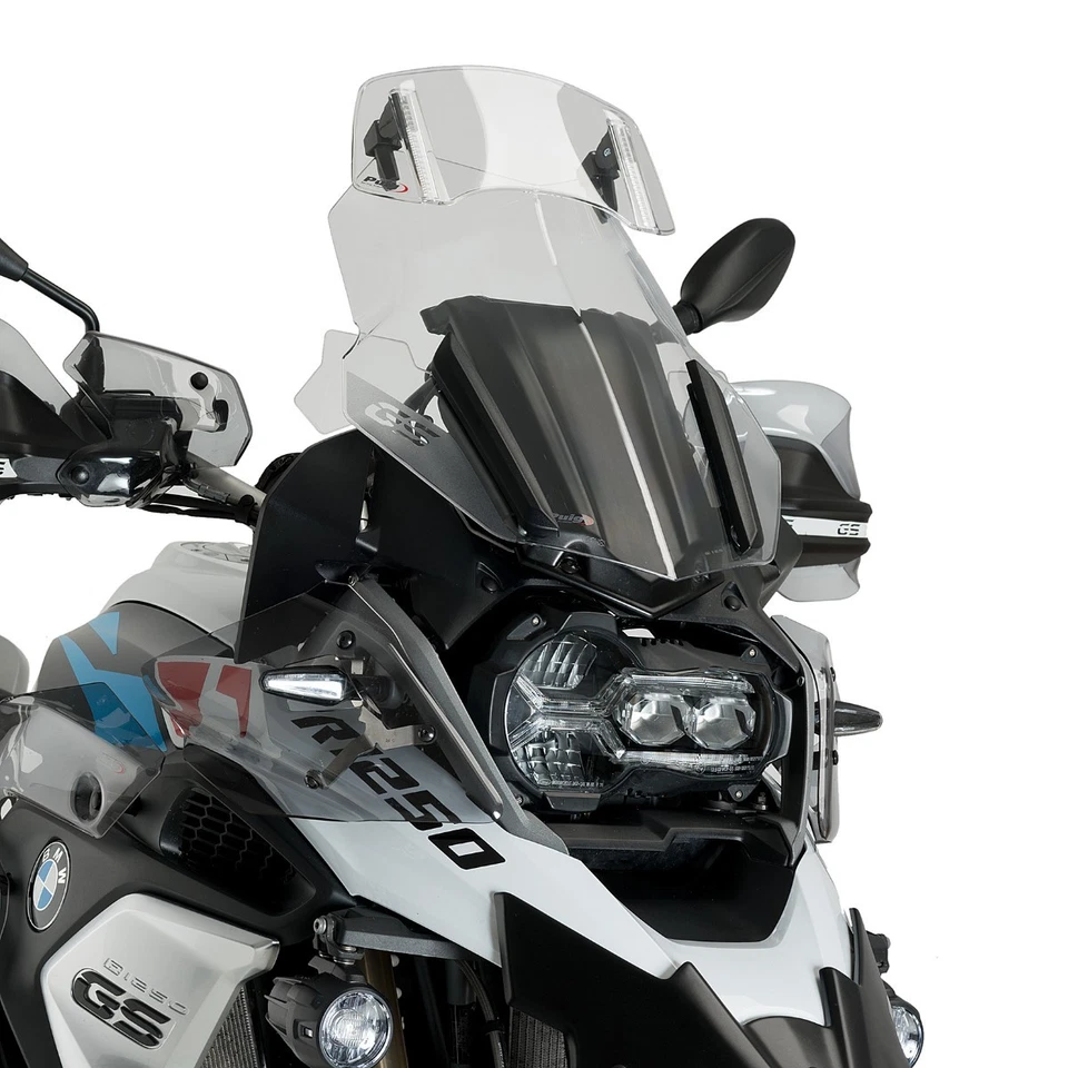 Deflecteur pour pare brise Spoiler de Bulle Clip-On Puig 20764H gris fumé - Photo 2/4