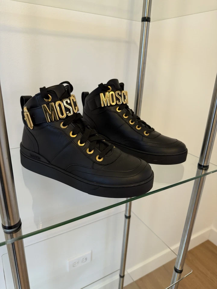 Brand New Moschino Black Sneakers - Image 4 of 4