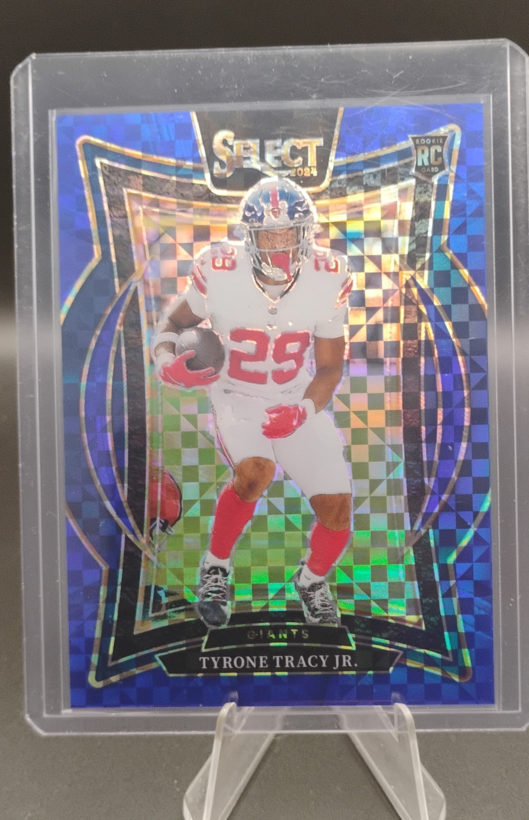 2024 Panini Select - Concourse Tyrone Tracy Jr. #61 Blue Prizm /249 (RC)