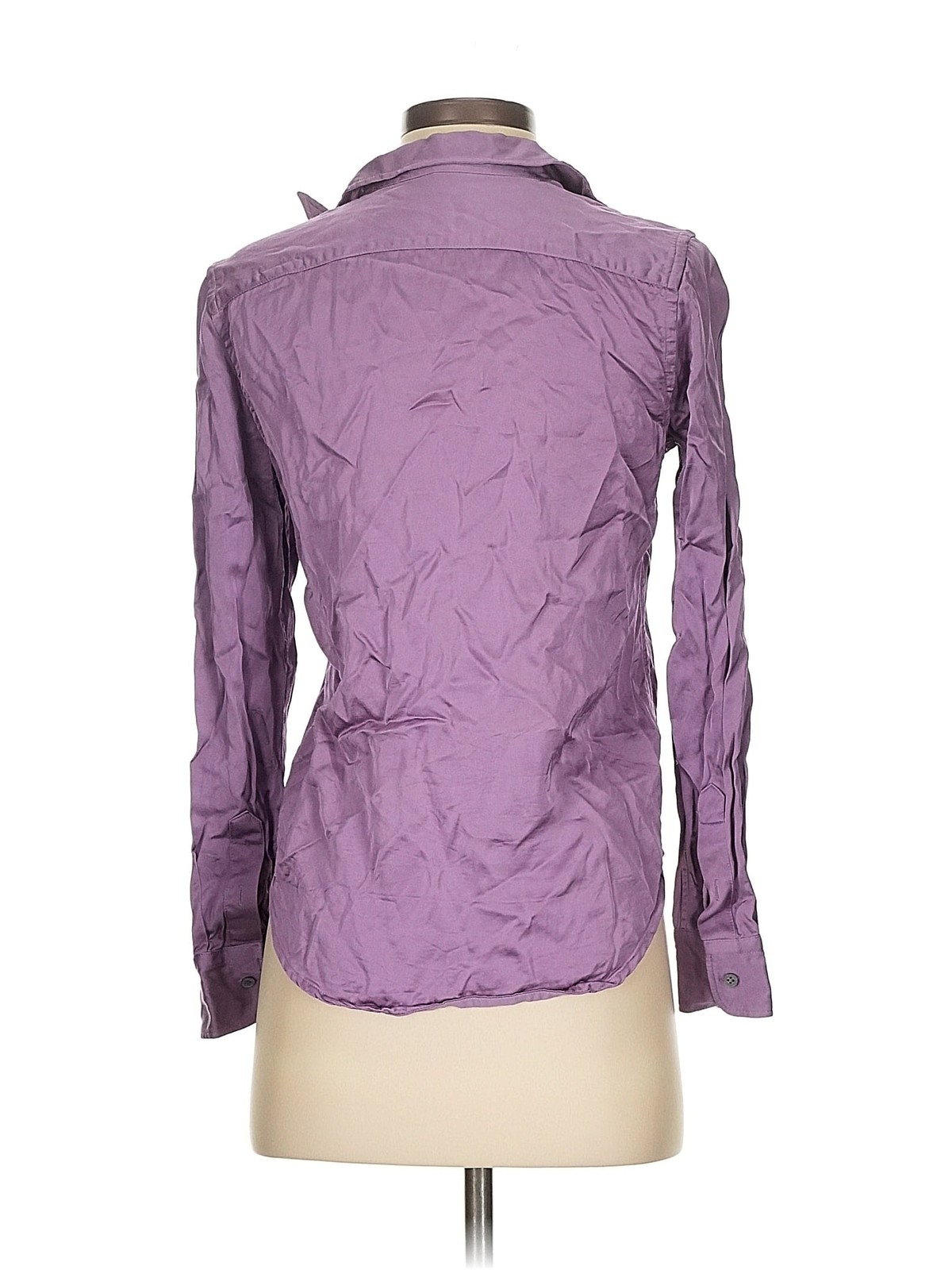 Lauren by Ralph Lauren Women Purple Long Sleeve Blouse XS thumbnail 2