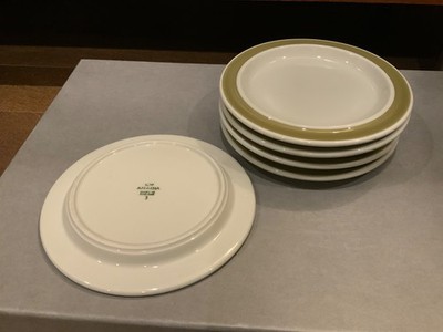 (5) Five Arabia FInland Oliivi Bread & Butter Plates 6-3/8''