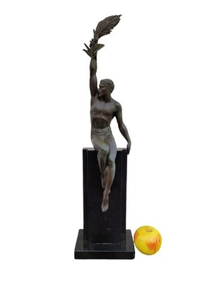 P Le Faguays - Max Le Verrier, Glory, Art Deco Sculpture, 20th Century