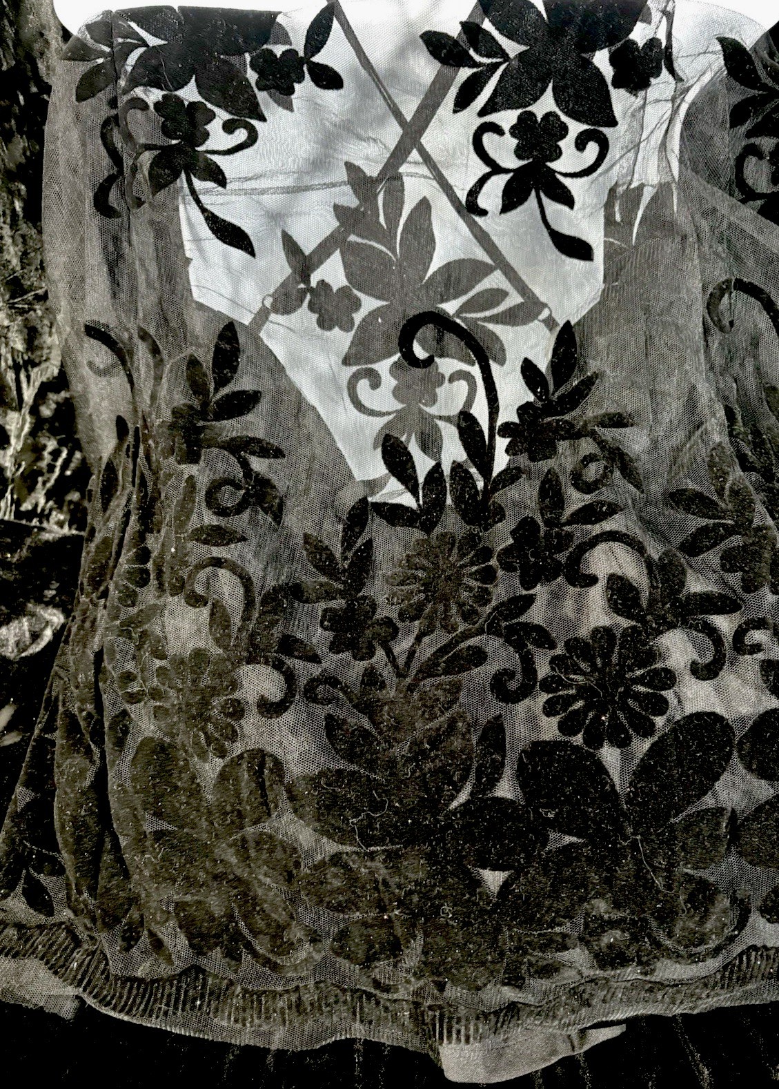 Windsor Black Dress Translucent Magical Night Garden Stevie Nicks Worthy size S