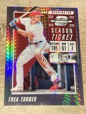 E1667 /299 2019 Panini Chronicles Contenders Optic Hyper #19 Trea Turner Phillie